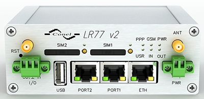 LR77 v2 Full Metal Conel 4G LTE Router